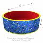 Сухой бассейн «Веселая поляна» диаметр 1м, 100 шариков, синий- красный